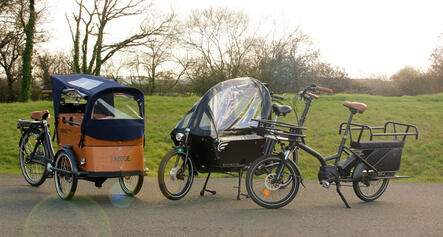 2 vélos Cargo électriques de prêt